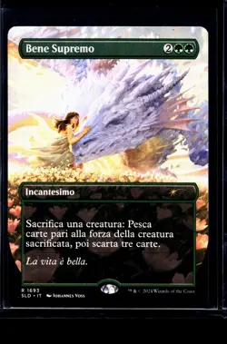 MTG Magic The Gathering Secret Lair Borderless Italian Bene Supremo Greater Good - Image 1