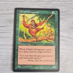 Magic the Gathering MTG Visions UKTABI ORANGUTAN +EXTRAS. - Image 1
