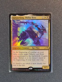 MTG Greasefang, Okiba Boss - Foil - NEO - Near Mint+ Condition - Image 1