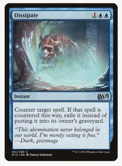 (FOIL) Dissipate | MTG Magic 2015 | EDH Staple Counterspell | NM/MINT - Image 1