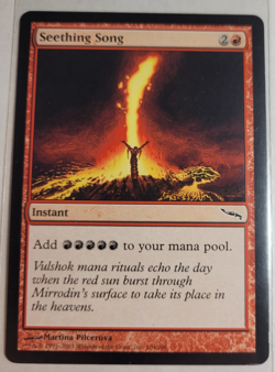 MTG Seething Song Mirrodin Regular Common LP Light play Magic The Gathering - Image 1