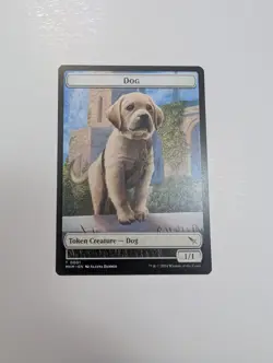 MTG - Dog 0001 Token - Murders at Karlov Manor NM/M Condition - Image 1