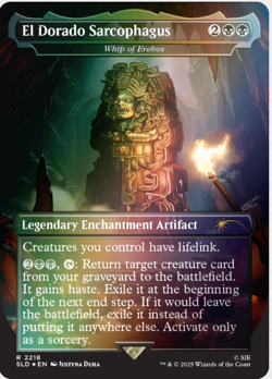 Foil Whip of Erebos mtg presale PlayStation Secret Lair x Uncharted - Image 1
