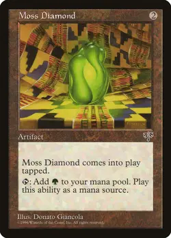 1 x Moss Diamond - Mirage - LP - Magic The Gathering - MTG - Image 1
