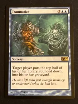 1x Traumatize (77) Core Set 2014 M14 LP MTG Magic the Gathering x1 MKE - Image 1