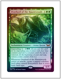 1x Overlord of the Hauntwoods, Foil, Magic the Gathering MTG NM - Image 1