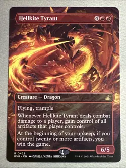 MTG / Hellkite Tyrant / RVR / #428 / Regular (Anime Borderless) / Rare / NM - Image 1