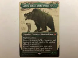 MTG Bloomburrow LUMRA, BELLOW OF THE WOODS Borderless NM (0173) Graded Power - Image 1