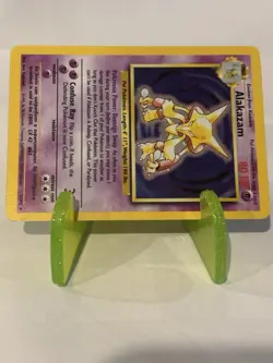 Pokemon Alakazam TCG Base Set Holo Card 1/102 Unlimited Rare LP/NM Condition - Image 3