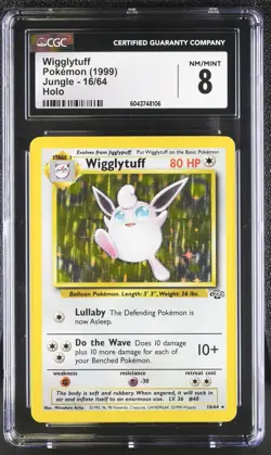 CGC 8 Wigglytuff 1999 Jungle 16/64 Holo Pokemon Card - Image 1