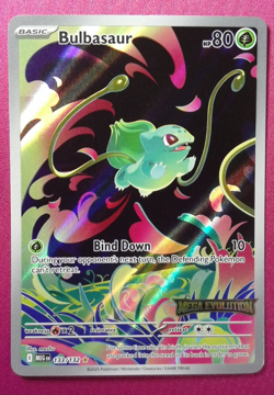 Pokemon TCG Mega Evolutions Stamped Bulbasaur 133/132 NM C - Image 1