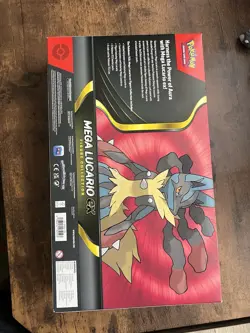 SHIPS TOMORROW Pokemon TCG Mega Lucario ex Premium Figure Collection Box Sealed - Image 3