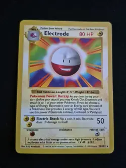 Electrode 21/102 LP Rare Shadowless Base Set Pokemon - Pokemon - Image 1