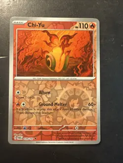 2024 Pokemon S&V Twilight Masquerade Reverse Holo Foil Chi-Yu 39 /167 - Image 1