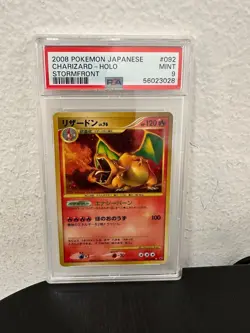 2008 Pokemon Charizard Stormfront Japanese Holo #092 PSA 9 Near Mint - Image 1