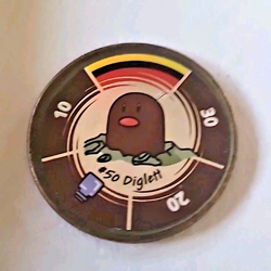 VINTAGE Hasbro Pokemon Battling Coin Game Diglett Nintendo #50. G2 - Image 1