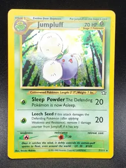 Jumpluff Holo Rare 7/111 Neo Genesis Pokemon Vintage 👌MP👌🎁Free Shipping 🎁 - Image 1