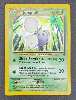 Jumpluff Holo Rare 7/111 Neo Genesis Pokemon Vintage 👌MP👌🎁Free Shipping 🎁 - Image 3