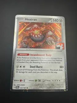 Play! Pokemon Prize Pack 6 Twilight Masquerade Cosmo Holo 123/167 Heatran - NM - Image 4