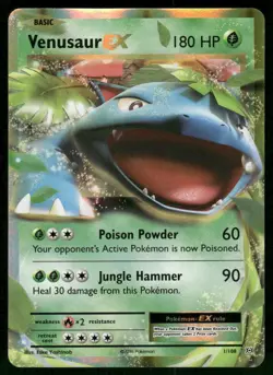 Venusaur EX 1/108 Ultra Rare Holo NM Pokemon XY - Evolutions - Image 1