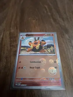 Pokemon S&V English White Flare Pignite Master Ball Reverse Holo 012/086 - Image 1