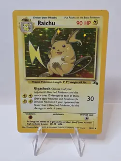 Pokemon TCG Raichu 14/62 Fossil Holo! MP/HP Condition! See Description! - Image 1
