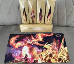 Pokemon Charizard UPC Ultra Premium Collection Rubber Playmat- SET OF 5 - Image 1