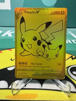 Pokemon Pikachu V Celebrations Ultra-Premium Coll. Full Art Promo SWSH145 - Image 1