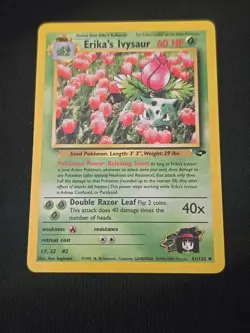 Erika's Ivysaur 41/132 Gym Challenge Regular WOTC Vintage 2000 Pokemon TCG LP - Image 1