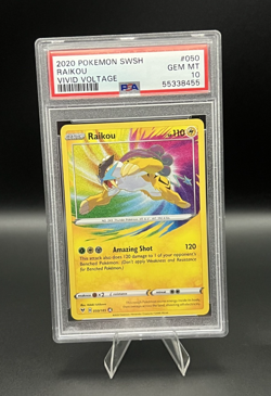 Raikou 050/185 PSA 10 Gem Mint - Pokemon: Vivid Voltage - Image 1