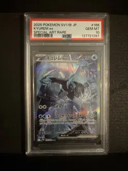 Pokemon Kyurem EX Holo Black Bolt 168/086 SV11B Japanese Edition PSA 10 - Image 1