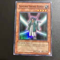 Samurai Sword Baron WC10-EN001 Super Rare UNL Edition YuGiOh Card - Image 1