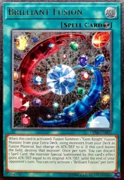 Brilliant Fusion - OP06-EN002 - Ultimate Rare - Unlimited Edition NM Yugioh OTS - Image 1