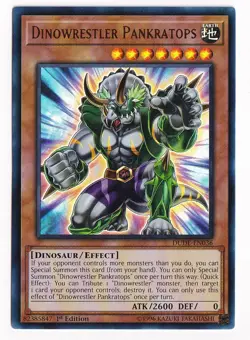 Yu-Gi-Oh! Dinowrestler Pankratops DUDE-EN036 Ultra Rare 1st Edition NM - Image 1