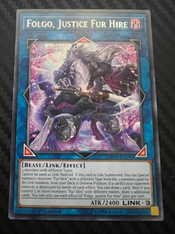 Yugioh Folgo, Justice Fur Hire MP19-EN190 Rare 1st Edition NM - Image 1