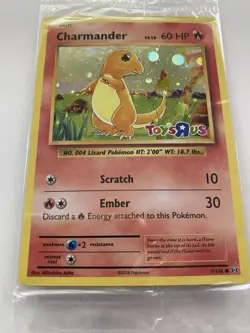 Pokemon CHARMANDER Holo Toysrus Stamped PROMO Card SEALED 009/108 - Image 2