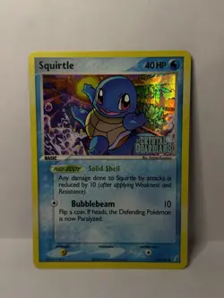 Pokemon Squirtle Crystal Guardians 64/100 Reverse Holo Stamped Card LP - Image 1