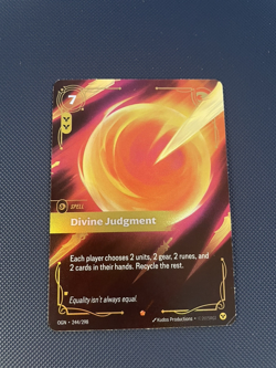 Divine Judgement 244/298 League of Legends Riftbound Epic English Card - Image 1