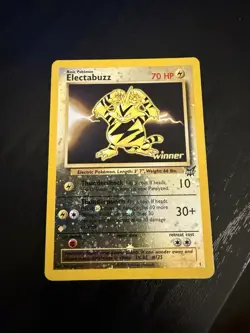 Electabuzz 1 Holo WINNER Stamped Best of Game Promo Pokemon Card - Image 2