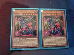 YGLD-ENC02 DARK MAGICIAN OF CHAOS ULTRA RARE 1ST EDITION X2 YuGiOh CARD - Image 1