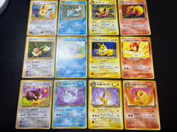 (LP-) 12set Eevee Vaporeon Jolteon Flareon Dark/Light Holo Jungle Pokemon Card - Image 1