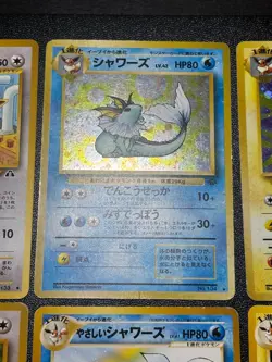 (LP-) 12set Eevee Vaporeon Jolteon Flareon Dark/Light Holo Jungle Pokemon Card - Image 2
