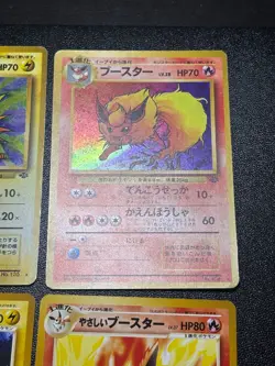 (LP-) 12set Eevee Vaporeon Jolteon Flareon Dark/Light Holo Jungle Pokemon Card - Image 5