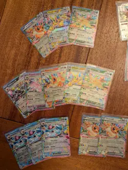 Pokemon Lot Of 96 Eeveelutions Cards Promos EX V Cosmos Holo Stamped Sealed - Image 2