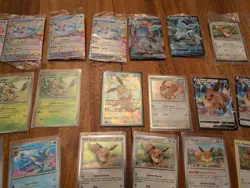 Pokemon Lot Of 96 Eeveelutions Cards Promos EX V Cosmos Holo Stamped Sealed - Image 5