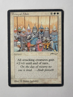 Army of Allah Arabian Nights Magic the Gathering Card - Image 1