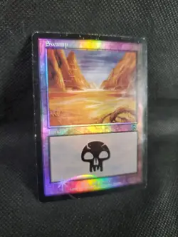 Swamp (340) FOIL Mercadian Masques (HP/DAMAGED) CARD See Pics - Image 3