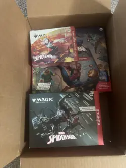 NEWBUNDLE OF 3 MTG Marvel SPIDER-MAN Collector Booster Box, Bundle and Scene Box - Image 1