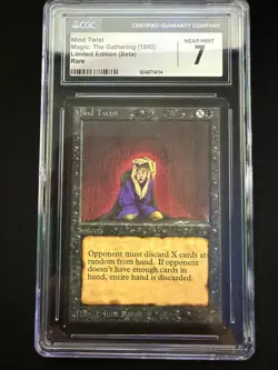 Magic the Gathering: Beta CGC 7 Mind Twist MTG Beta - Image 1