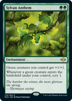 1 x Sylvan Anthem - Modern Horizons 2 - NM-Mint - MTG - Image 1